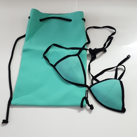 triangl swimwear Other - TRIANGL bikini top with neoprene bag